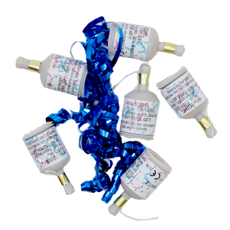 Party Poppers Gender Reveal 6-pack