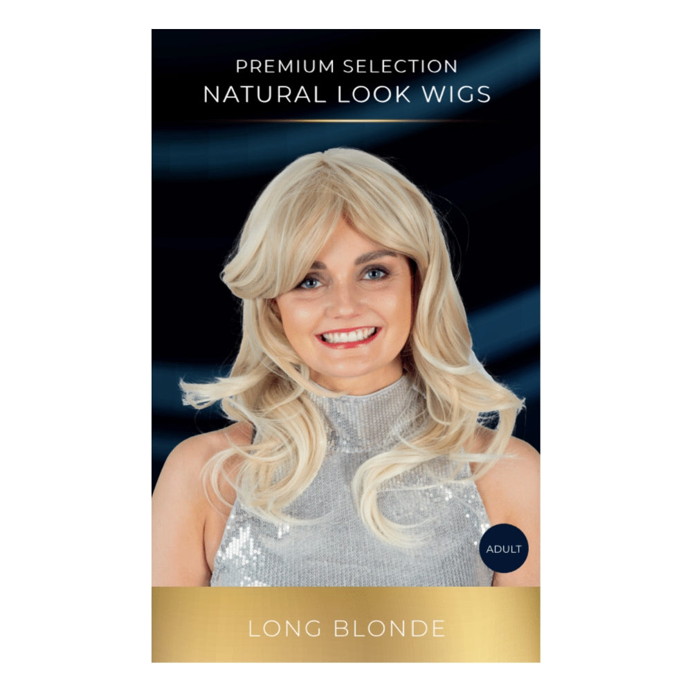Lång blond peruk – Natural Look