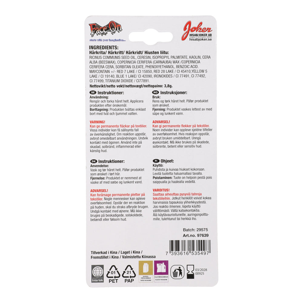 Hair Brush with Chalk