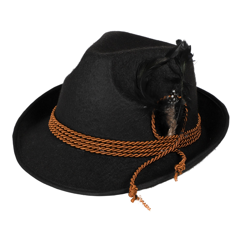 Svart Oktoberfest-hatt