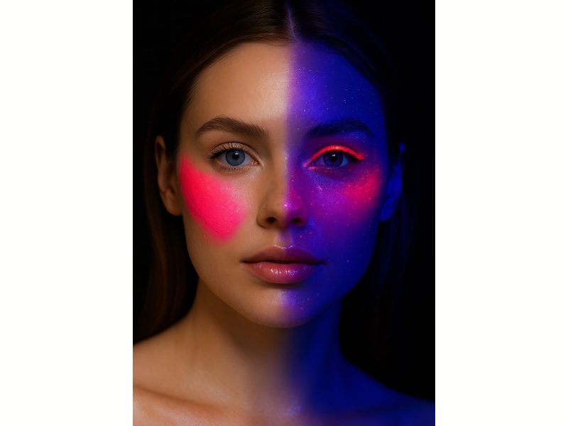 Neon makeup tub - Rosa