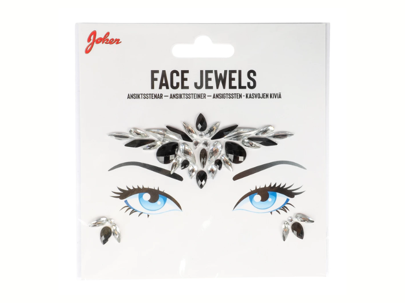 Ansiktsjuveler självhäftande
