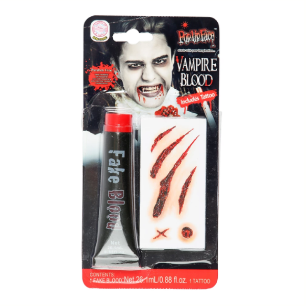 Halloween-kit blod & tatuering