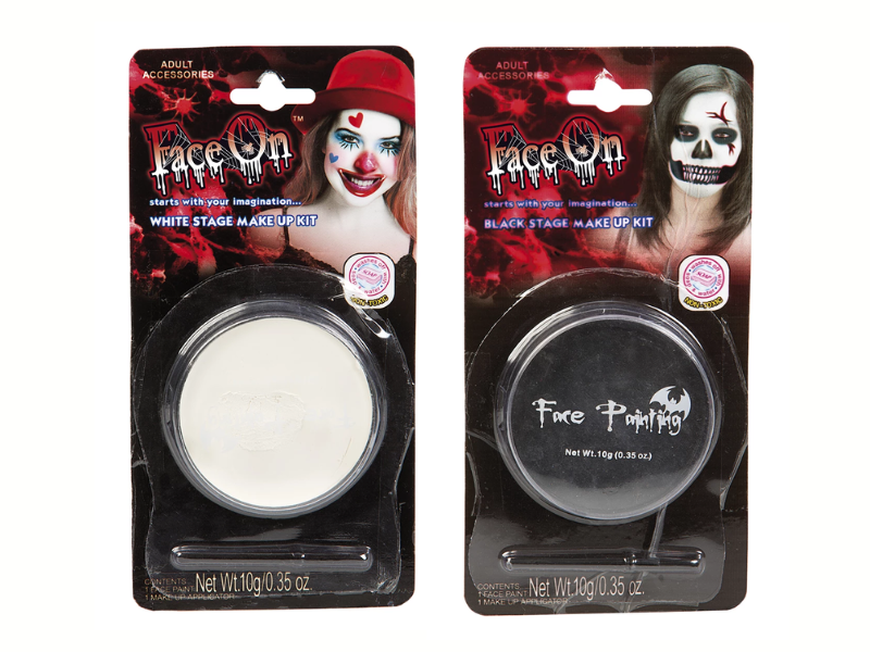 Ansiktsfärg - vit eller svart