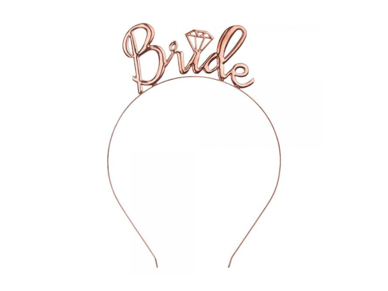 Diadem roséguld ”Bride”
