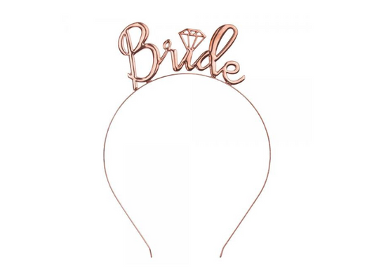 Diadem roséguld ”Bride”
