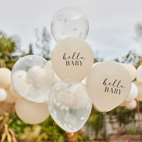 Ballonger taupe - ”hello BABY”