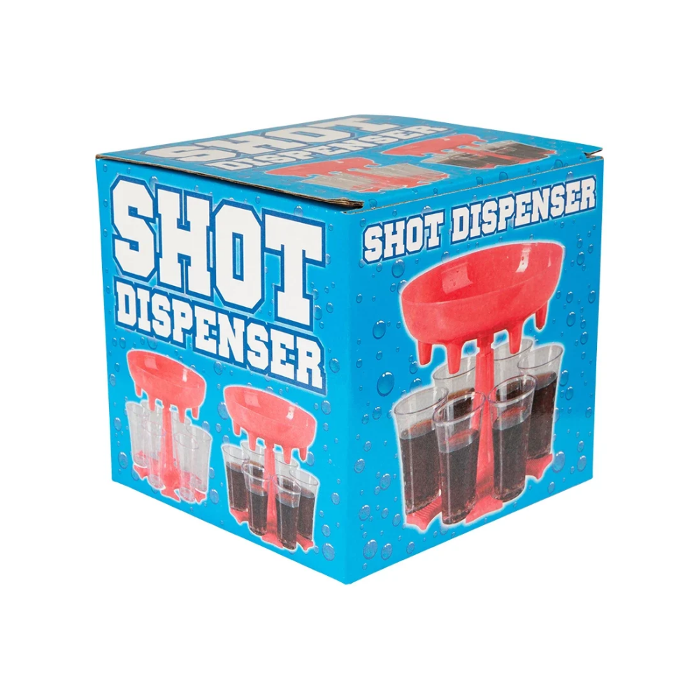 Shot Dispenser med 6 shotglas