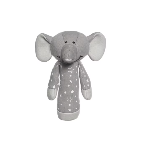 Teddykompaniet - Skallra Diinglisar Organic Stars Elefant