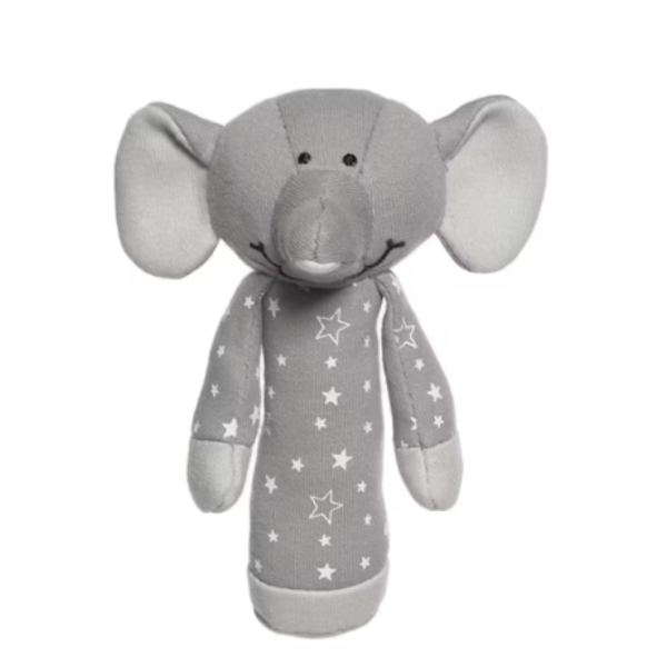 Teddykompaniet - Skallra Diinglisar Organic Stars Elefant