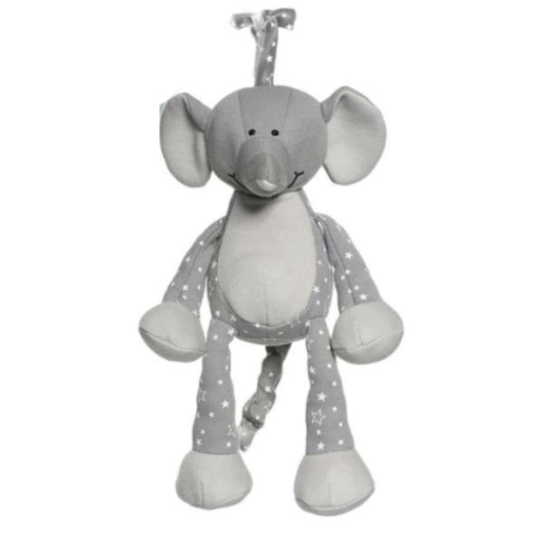 Teddykompaniet - Speldosa Diinglisar Organic Stars Elefant