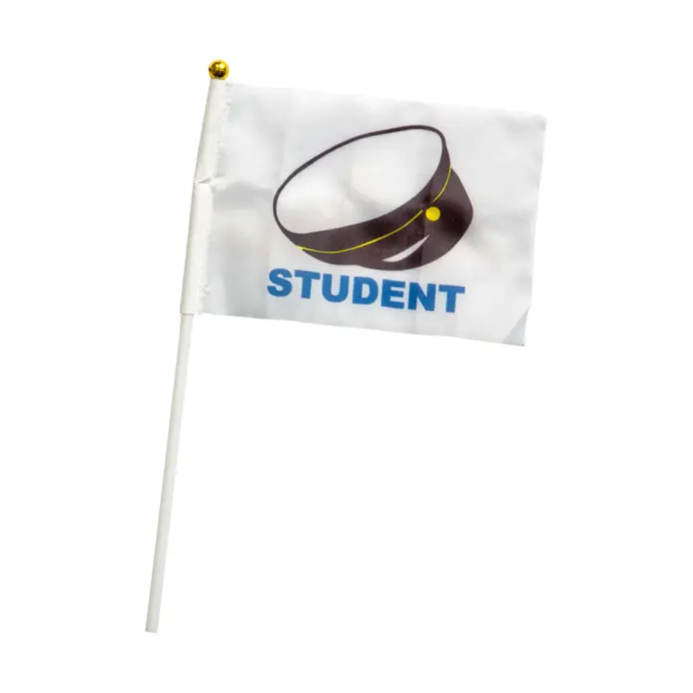 Handflaggor Student 6-pack