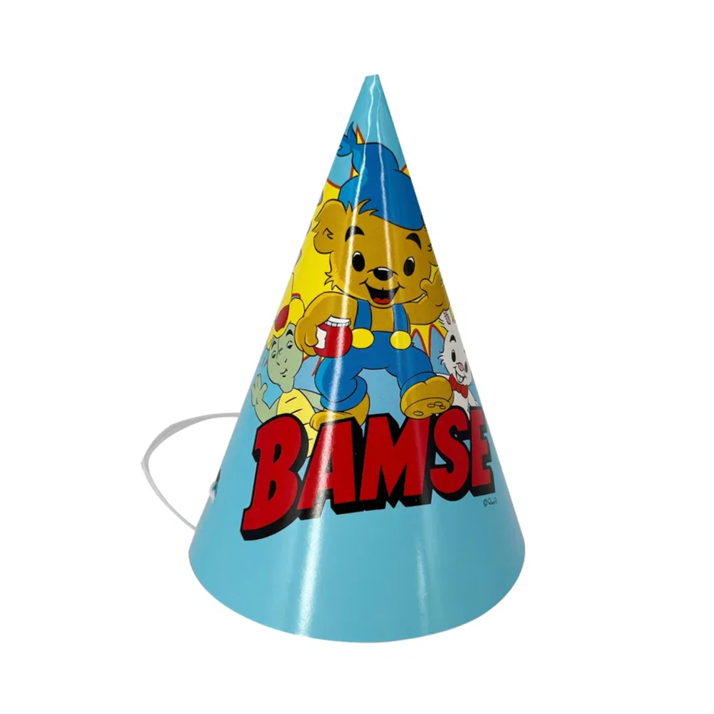 Partyhattar Bamse 8-pack