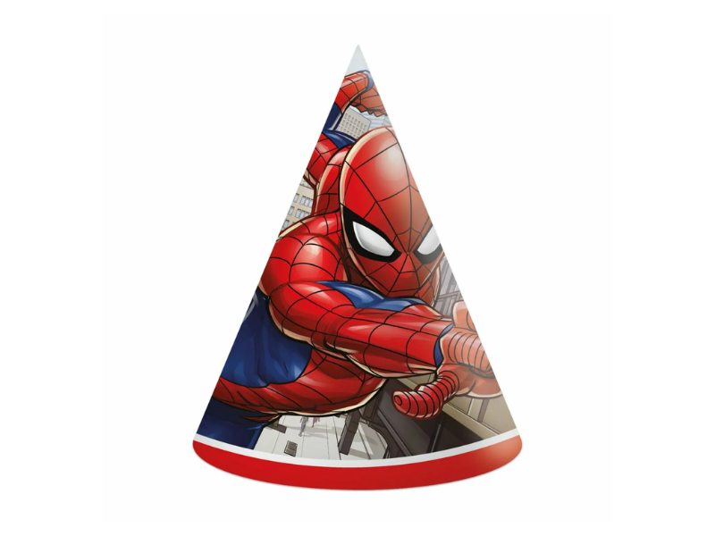 Partyhattar Spider-Man 6-pack