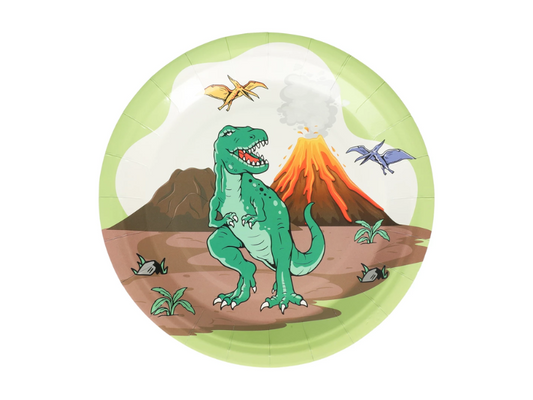 Papperstallrikar Dinosaurier 8-pack