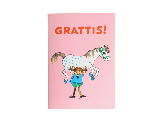 Gratulationskort Pippi
