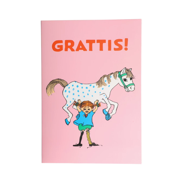 Gratulationskort Pippi