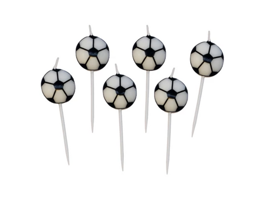 Tårtljus Fotboll 6-pack