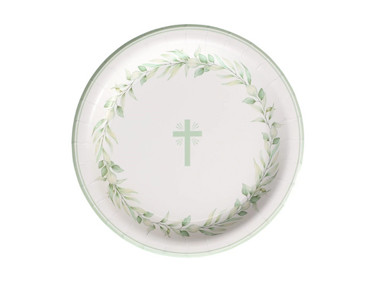 Papperstallrikar Kors 8-pack