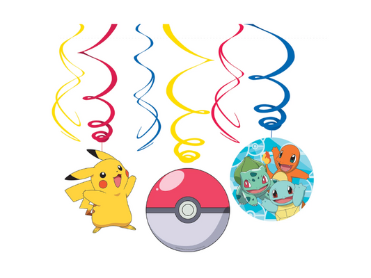 Hängande dekoration Pokémon 6-pack