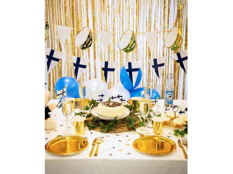 Papperstallrikar guld 8-pack