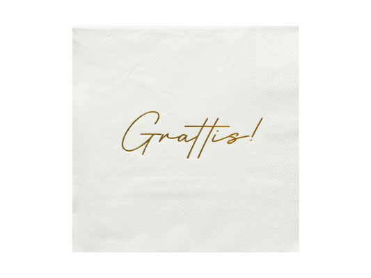 Servetter Grattis! 16-pack