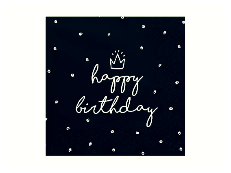 Servetter happy birthday