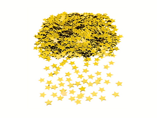 Konfetti Stjärnor Guld