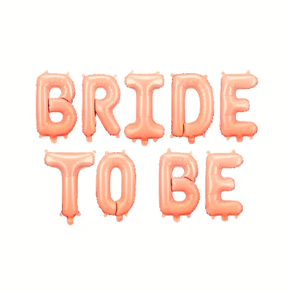 Ballonggirlang BRIDE TO BE rosa