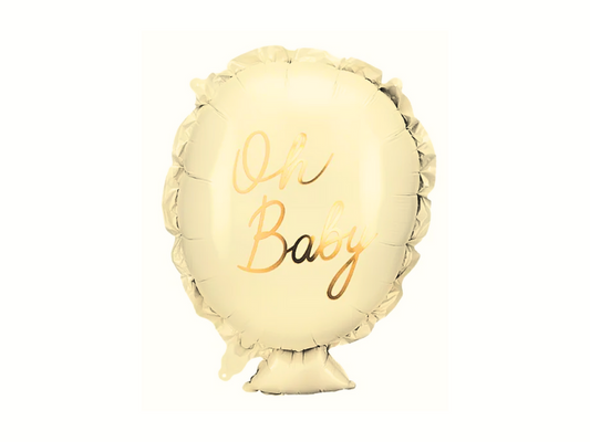 Folieballong Oh Baby cream