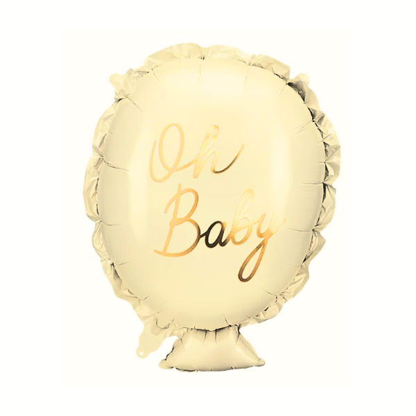 Folieballong Oh Baby cream
