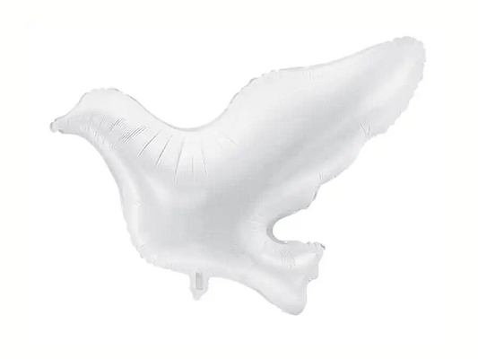 Folieballong Vit duva