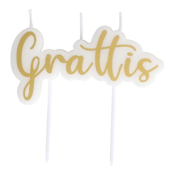 Tårtljus Grattis