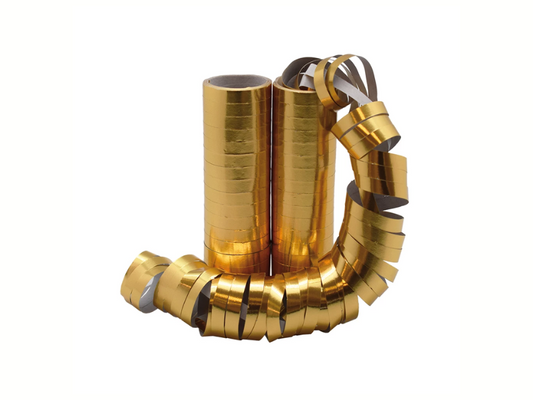 Serpentiner Holografisk guld 2-pack