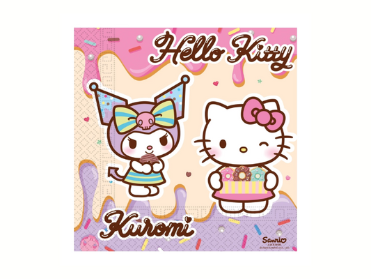 Servetter Hello Kitty & Kuromi 20-pack