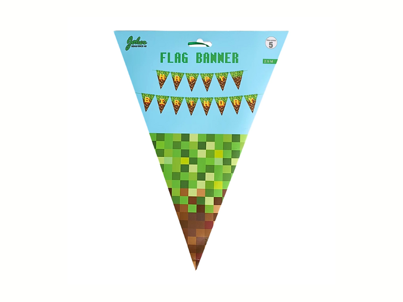 Vimpel Pixel Level Up HAPPY BIRTHDAY