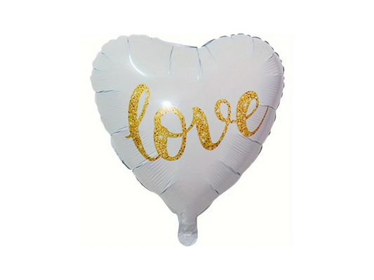 Folieballong Hjärta - love