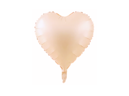 Folieballong Hjärta - Powder Pink