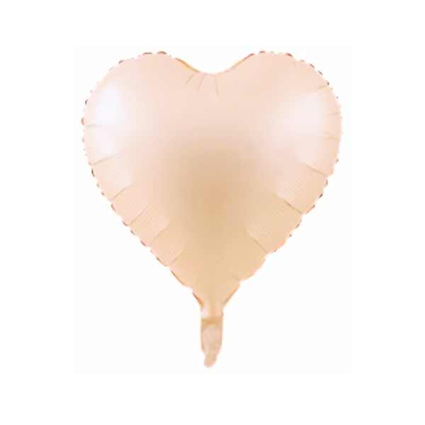Folieballong Hjärta - Powder Pink