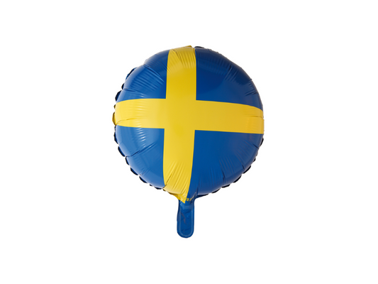 Folieballong Sverige flagga