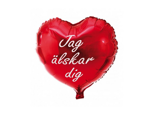 Folieballong - Jag älskar dig