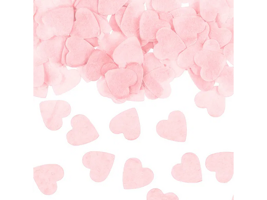 Konfetti - rosa hjärtan