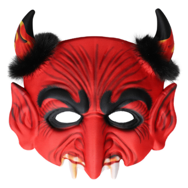 Halv djävuls mask