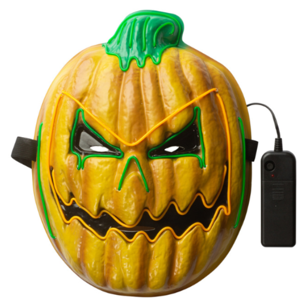 Lysande pumpa mask
