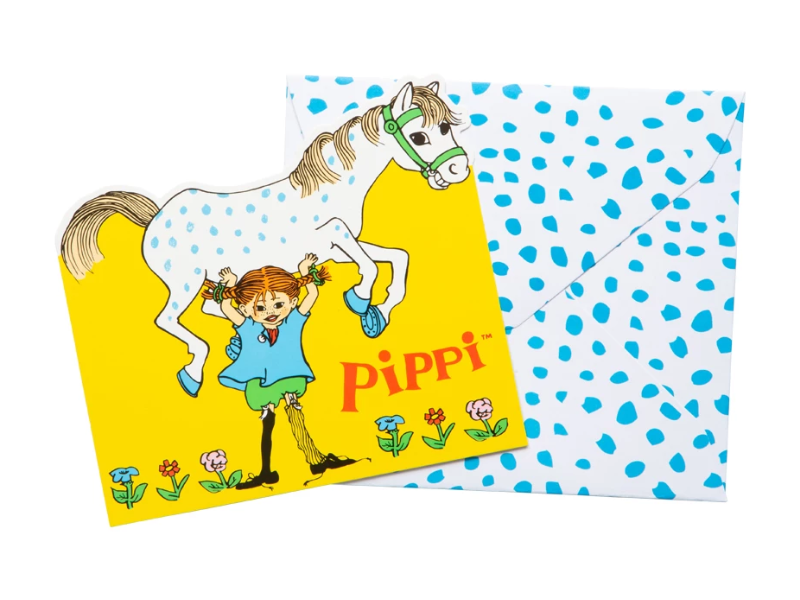 Inbjudningskort Pippi
