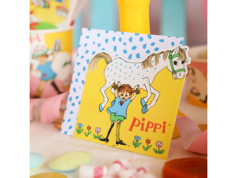 Inbjudningskort Pippi