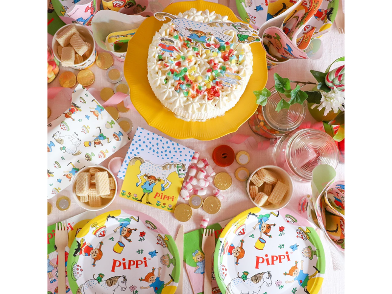 Inbjudningskort Pippi