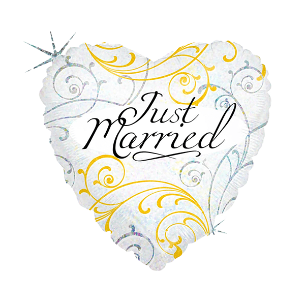 Folieballong Just Married