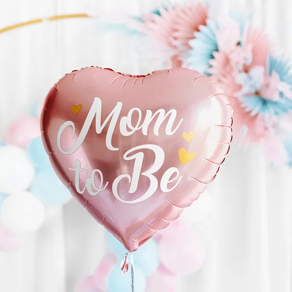 Folieballong Mom to Be rosa