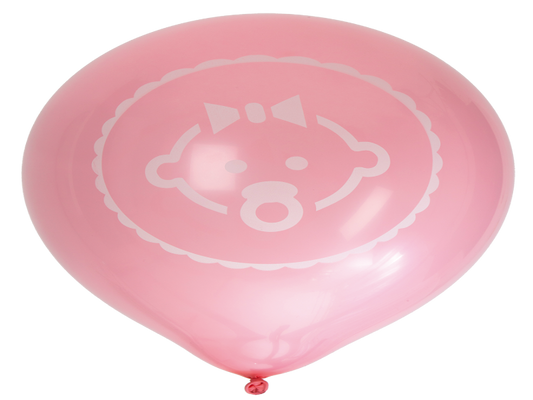 Bebis latexballong set rosa